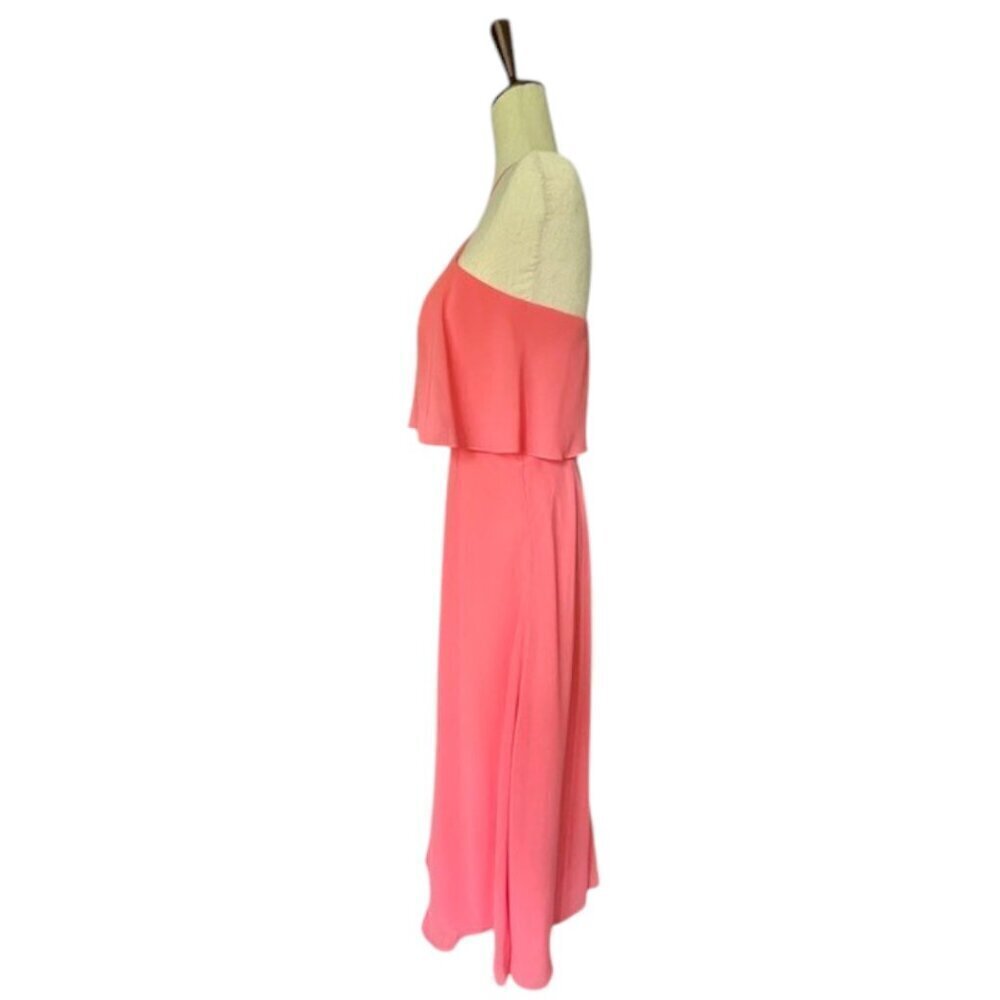Allure Bridals Bridesmaids Women Halter A Line Dress Formal Salmon Pink 10 NWOT - Picture 5 of 13